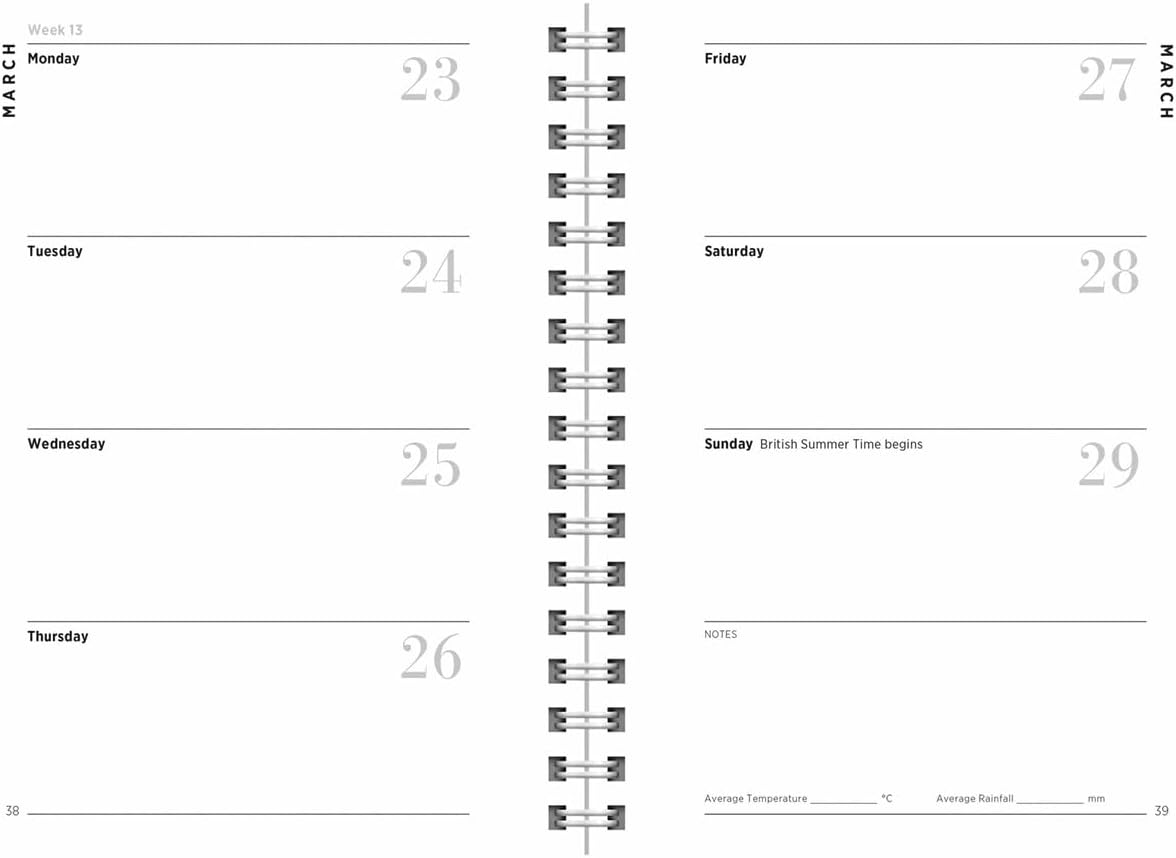 Carousel Worldwide, Sarah Raven's Grow Cook Eat in Art 2026 Deluxe Wire-o Diary Planner