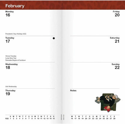 Carousel Worldwide, Beryl Cook 2026 Deluxe Slim Diary Planner
