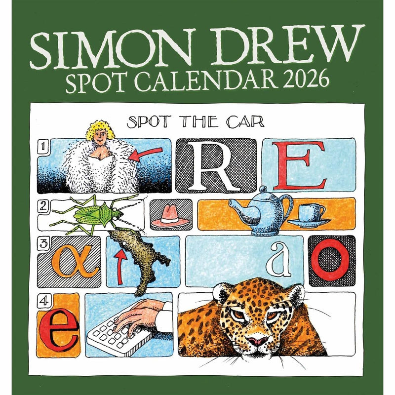 Carousel Worldwide, Simon Drew 2026 Easel Desk Calendar