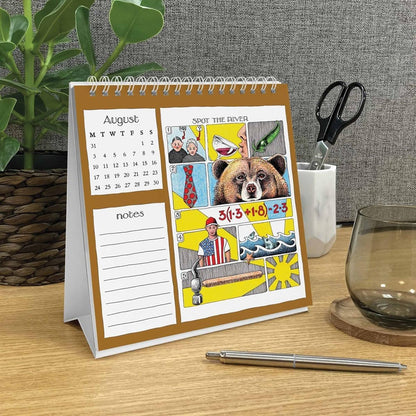 Carousel Worldwide, Simon Drew 2026 Easel Desk Calendar