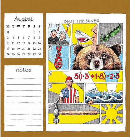Carousel Worldwide, Simon Drew 2026 Easel Desk Calendar