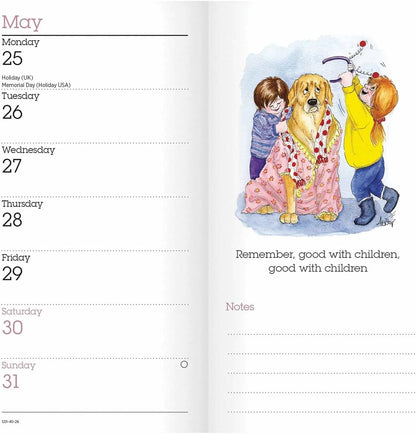 Carousel Worldwide, Alison's Animals 2026 Slim Diary Planner