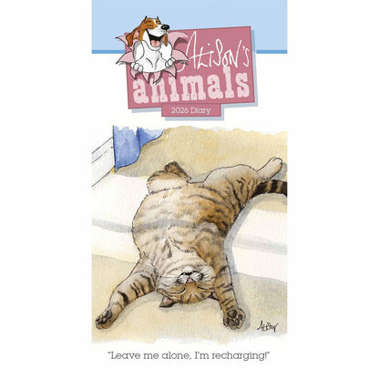 Carousel Worldwide, Alison's Animals 2026 Slim Diary Planner