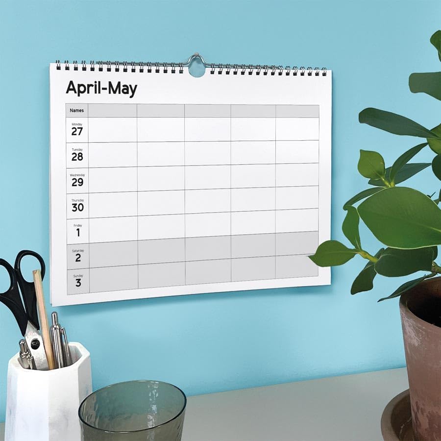 Carousel Worldwide, Essential Week-to-view 2026 A4 Wall Calendar Planner