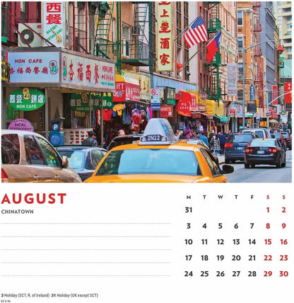 Carousel Worldwide, New York 2026 Easel Desk Calendar