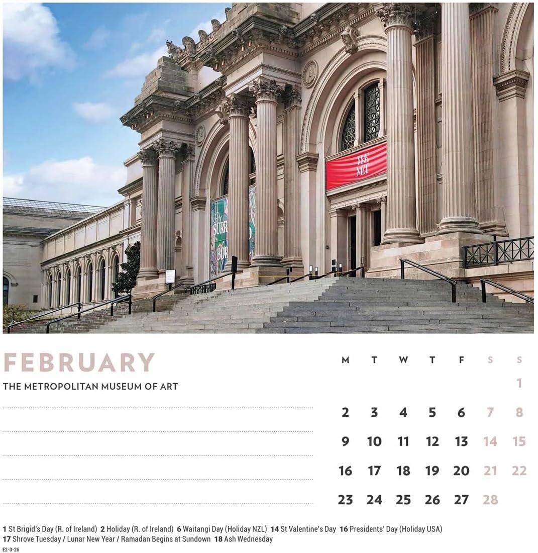 Carousel Worldwide, New York 2026 Easel Desk Calendar