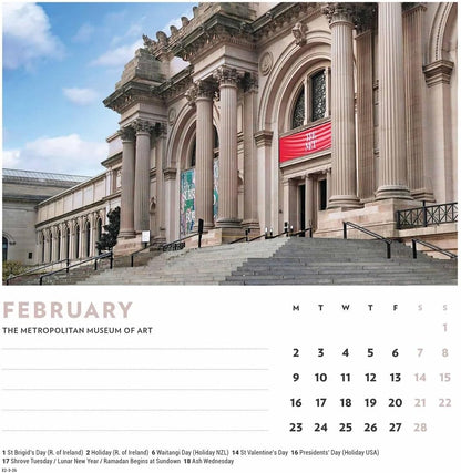 Carousel Worldwide, New York 2026 Easel Desk Calendar
