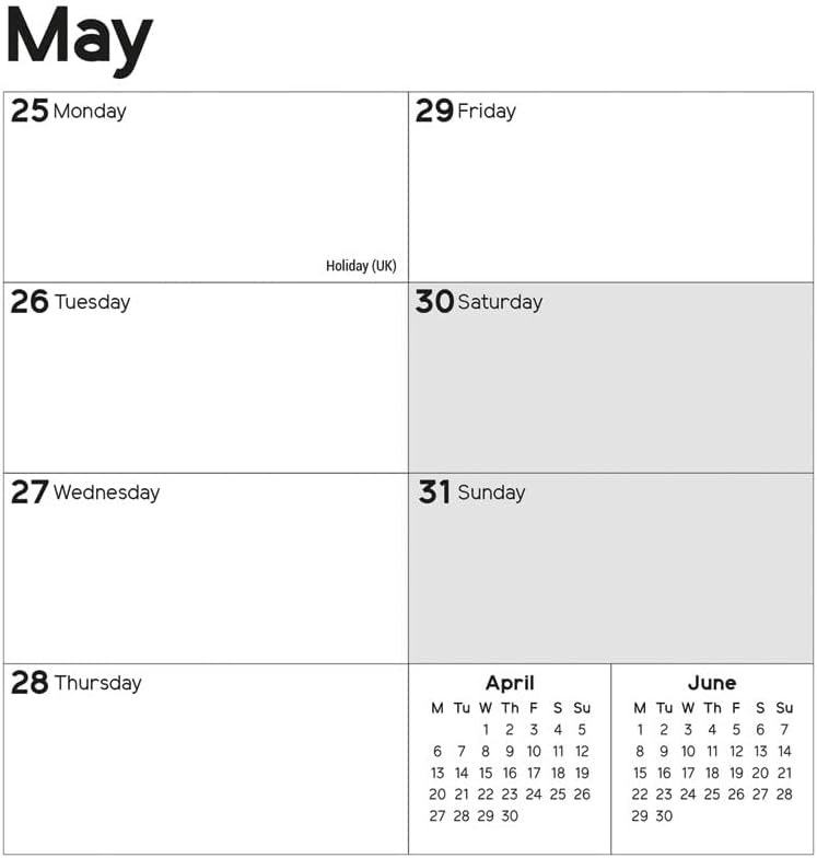 Carousel Worldwide, Essential Week-to-view 2026 Easel Desk Calendar