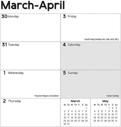 Carousel Worldwide, Essential Week-to-view 2026 Easel Desk Calendar
