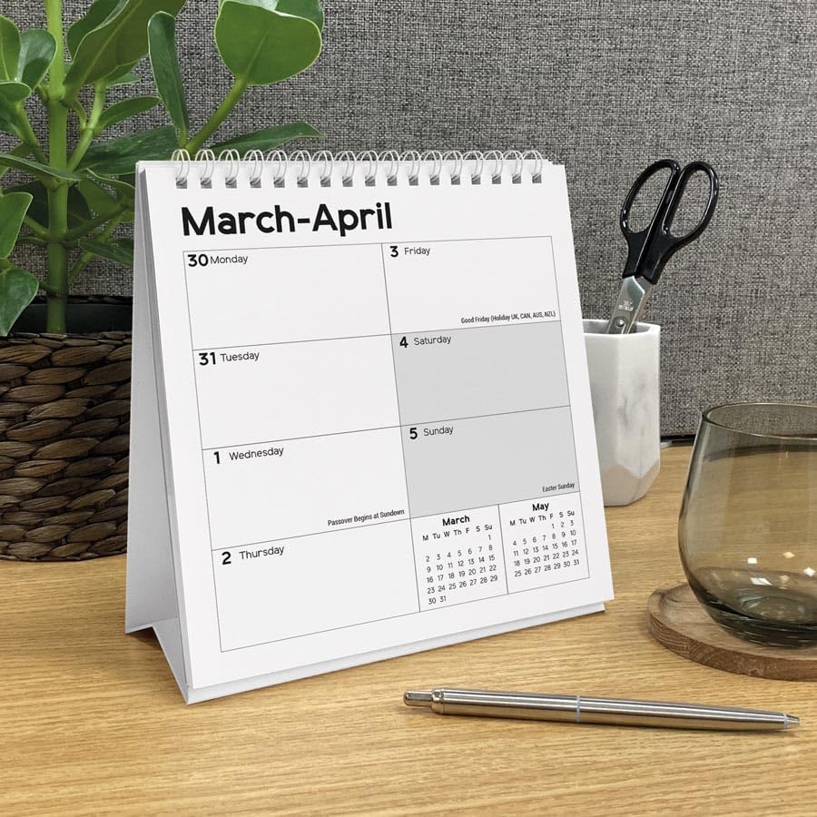 Carousel Worldwide, Essential Week-to-view 2026 Easel Desk Calendar