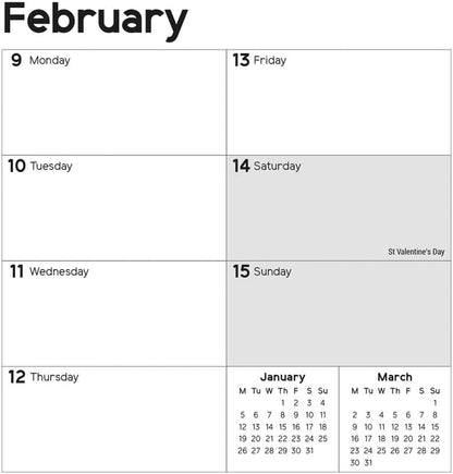 Carousel Worldwide, Essential Week-to-view 2026 Easel Desk Calendar