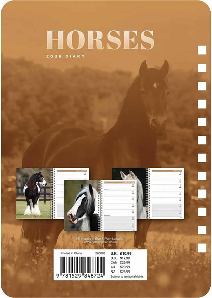 Carousel Calendars Horses A5 Diary 2026