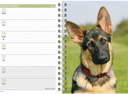 Carousel Worldwide, German Shepherds 2026 A5 Diary