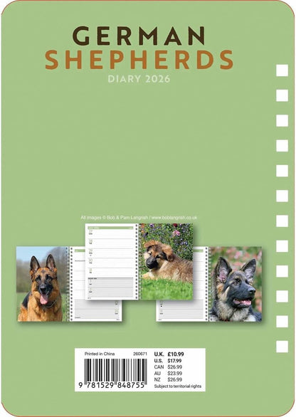 Carousel Worldwide, German Shepherds 2026 A5 Diary