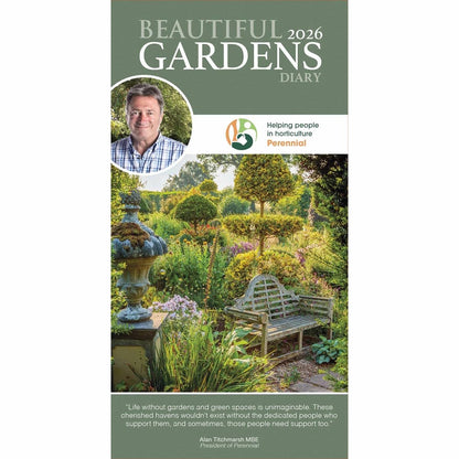 Carousel Worldwide, Beautiful Gardens, Alan Titchmarsh 2026 Slim Diary Planner