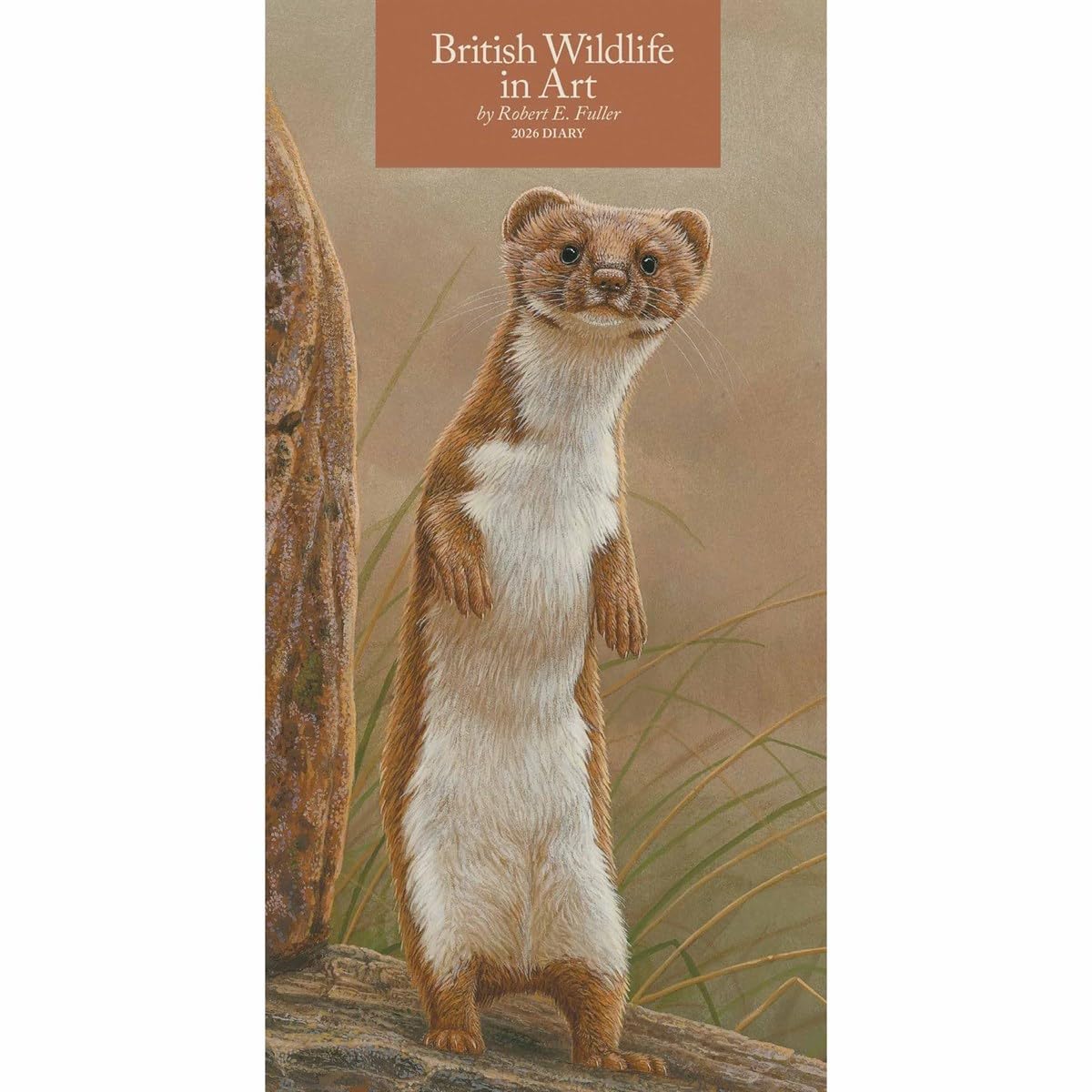Carousel Worldwide British Wildlife in Art 2026 Slim Diary Planner – Week-to-View Pocket Diary, Illustrated Wildlife Cover, Organiser for Handbag or Jacket Pocket