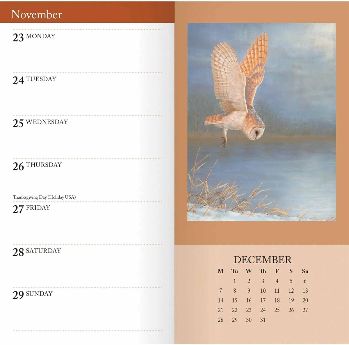 Carousel Worldwide British Wildlife in Art 2026 Slim Diary Planner – Week-to-View Pocket Diary, Illustrated Wildlife Cover, Organiser for Handbag or Jacket Pocket