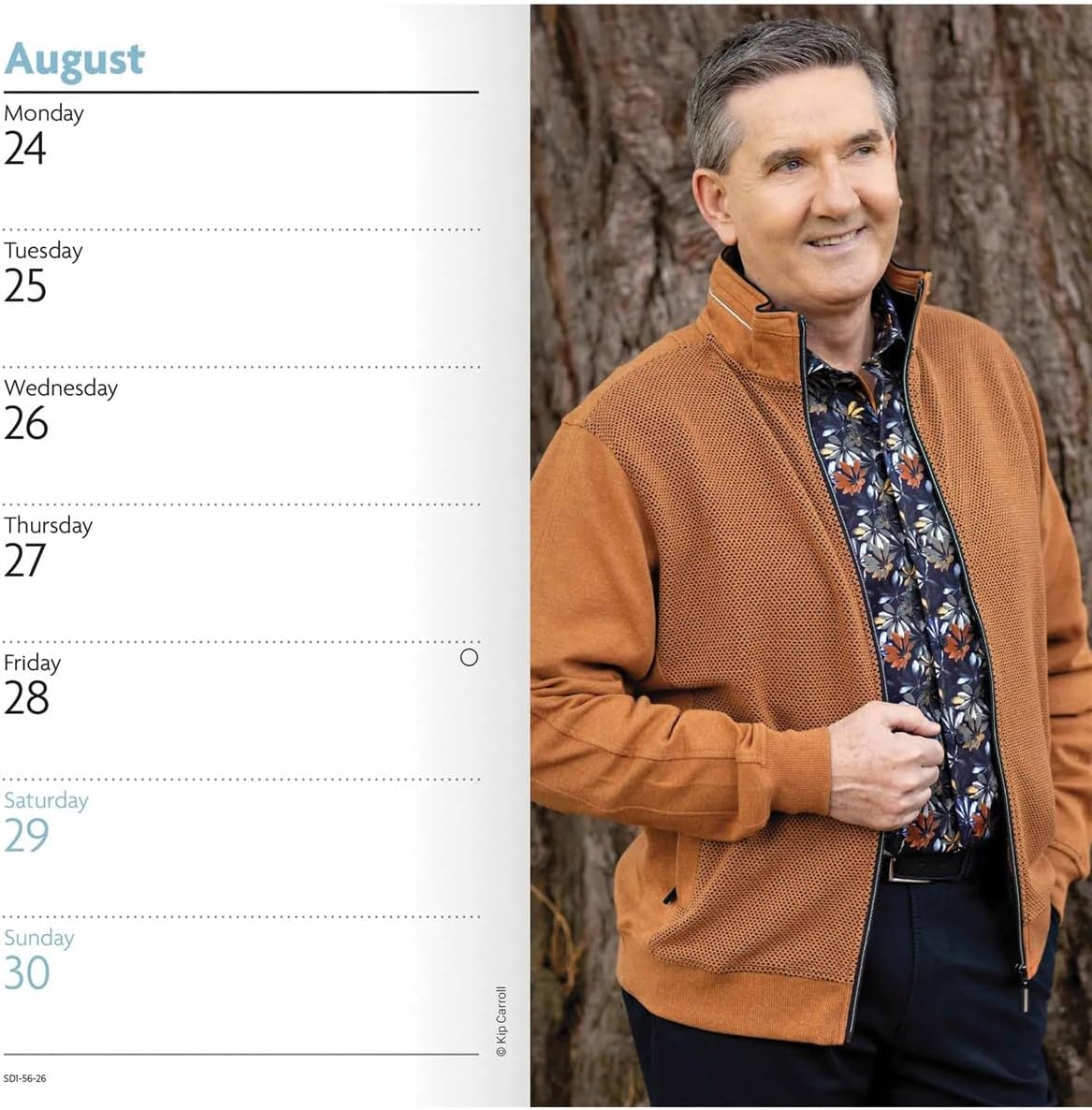Carousel Worldwide, Daniel O'Donnell 2026 Slim Diary Planner