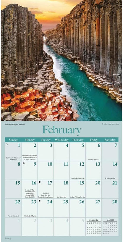 Carousel Worldwide, Amazing Planet 2026 Mini Wall Calendar