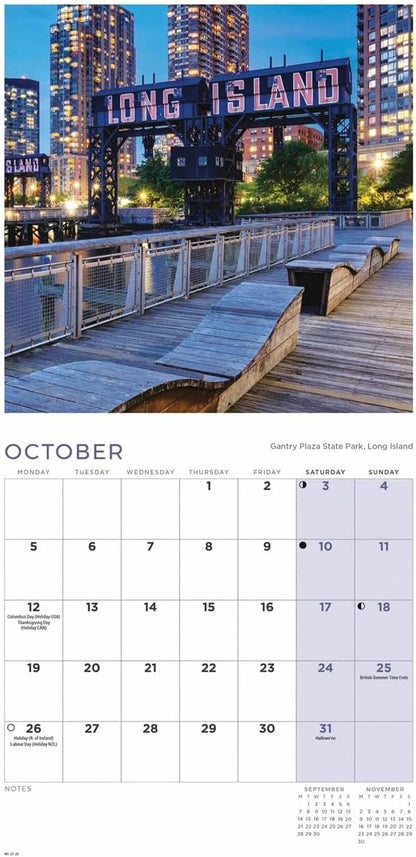 Carousel Worldwide, New York 2026 Mini Wall Calendar