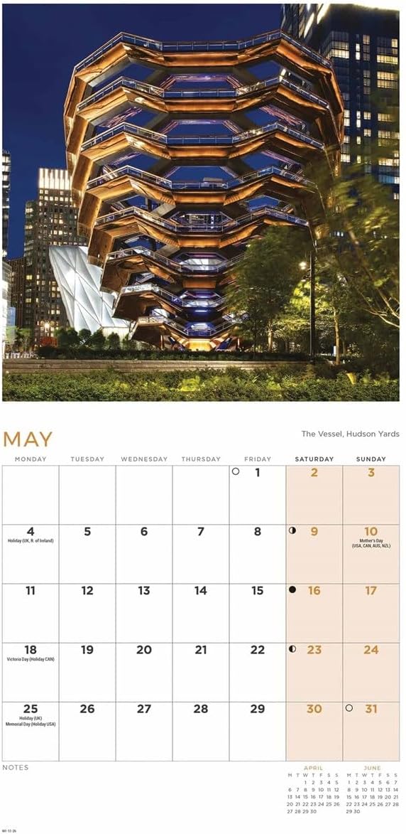 Carousel Worldwide, New York 2026 Mini Wall Calendar