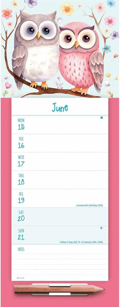 Carousel Worldwide, Twit Twoo 2026 Week-To-View Magnetic Calendar