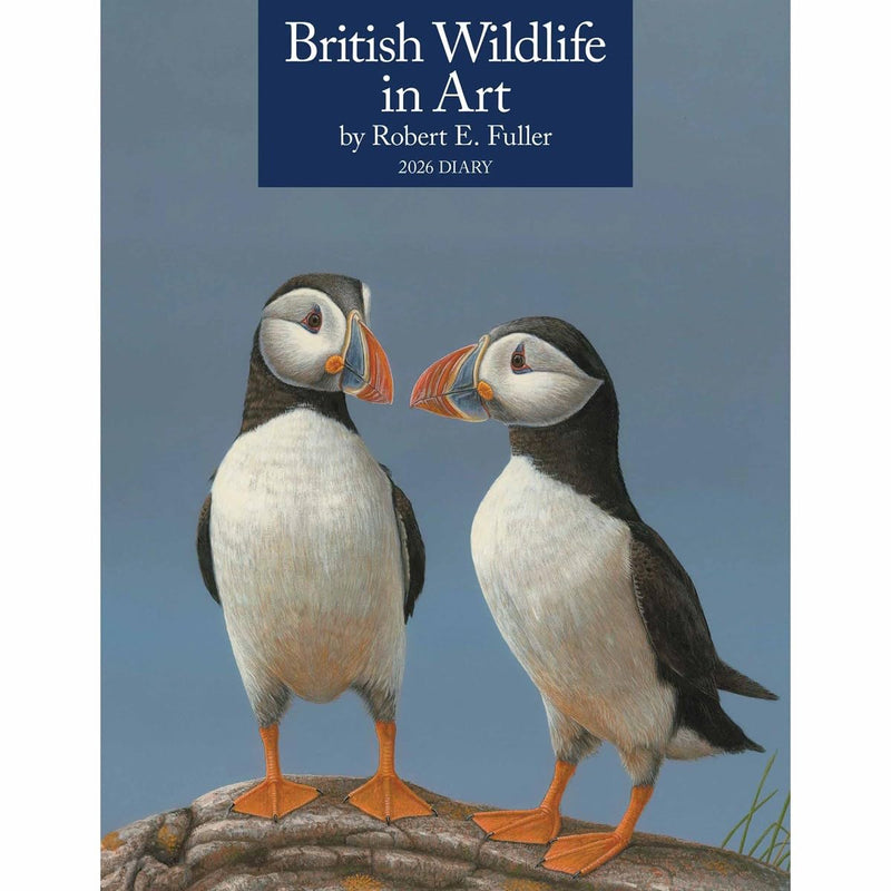 Carousel Worldwide British Wildlife in Art 2026 Deluxe Wire-O Diary Planner – Weekly & Monthly Organiser with Illustrated Designs