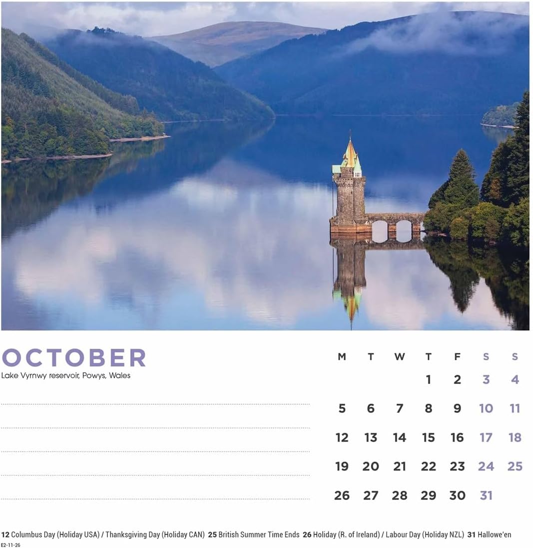 Carousel Worldwide, British Landscapes 2026 Desk Calendar