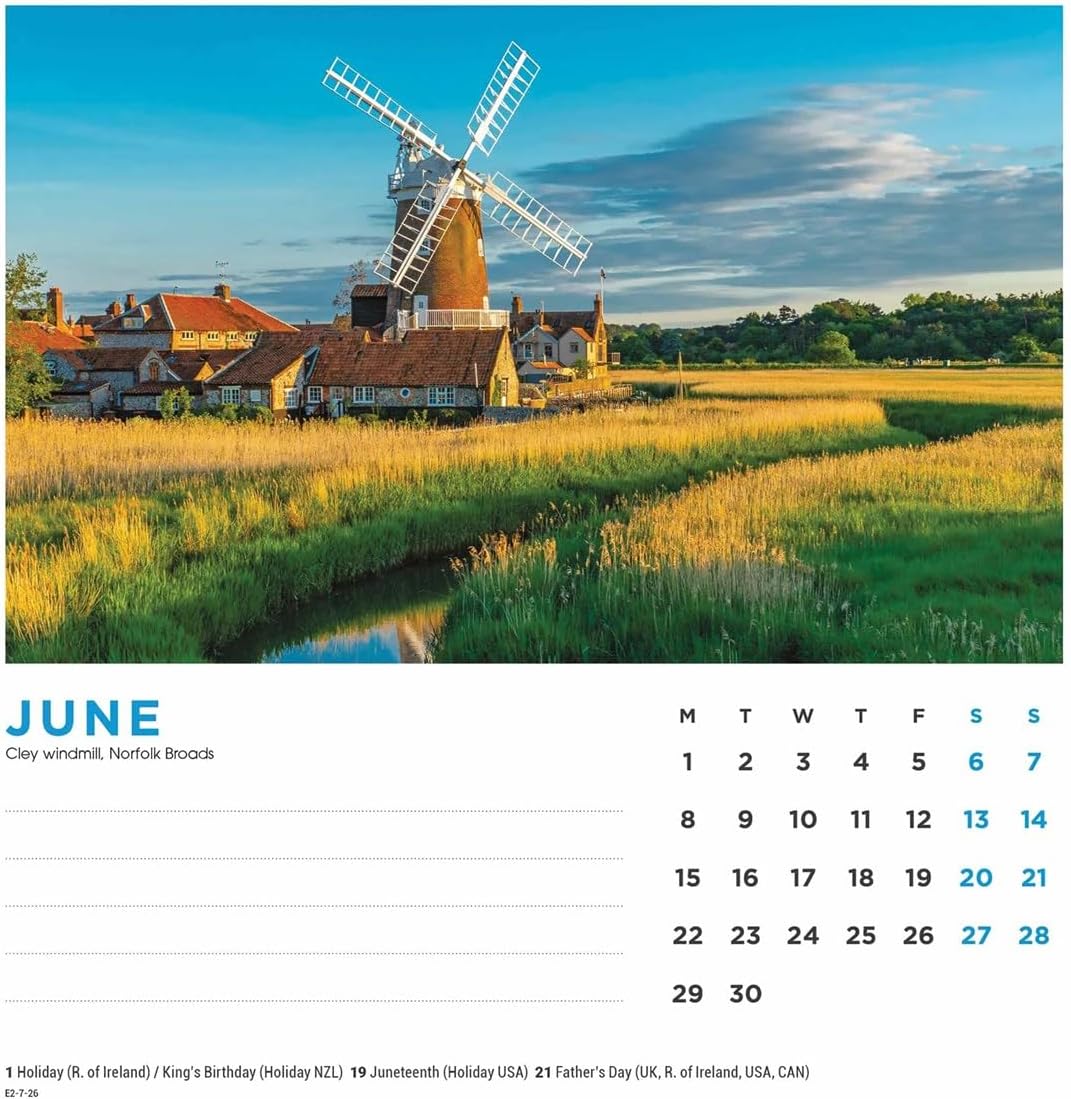 Carousel Worldwide, British Landscapes 2026 Desk Calendar