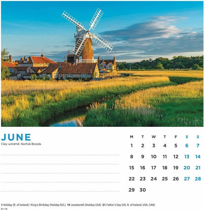 Carousel Worldwide, British Landscapes 2026 Desk Calendar