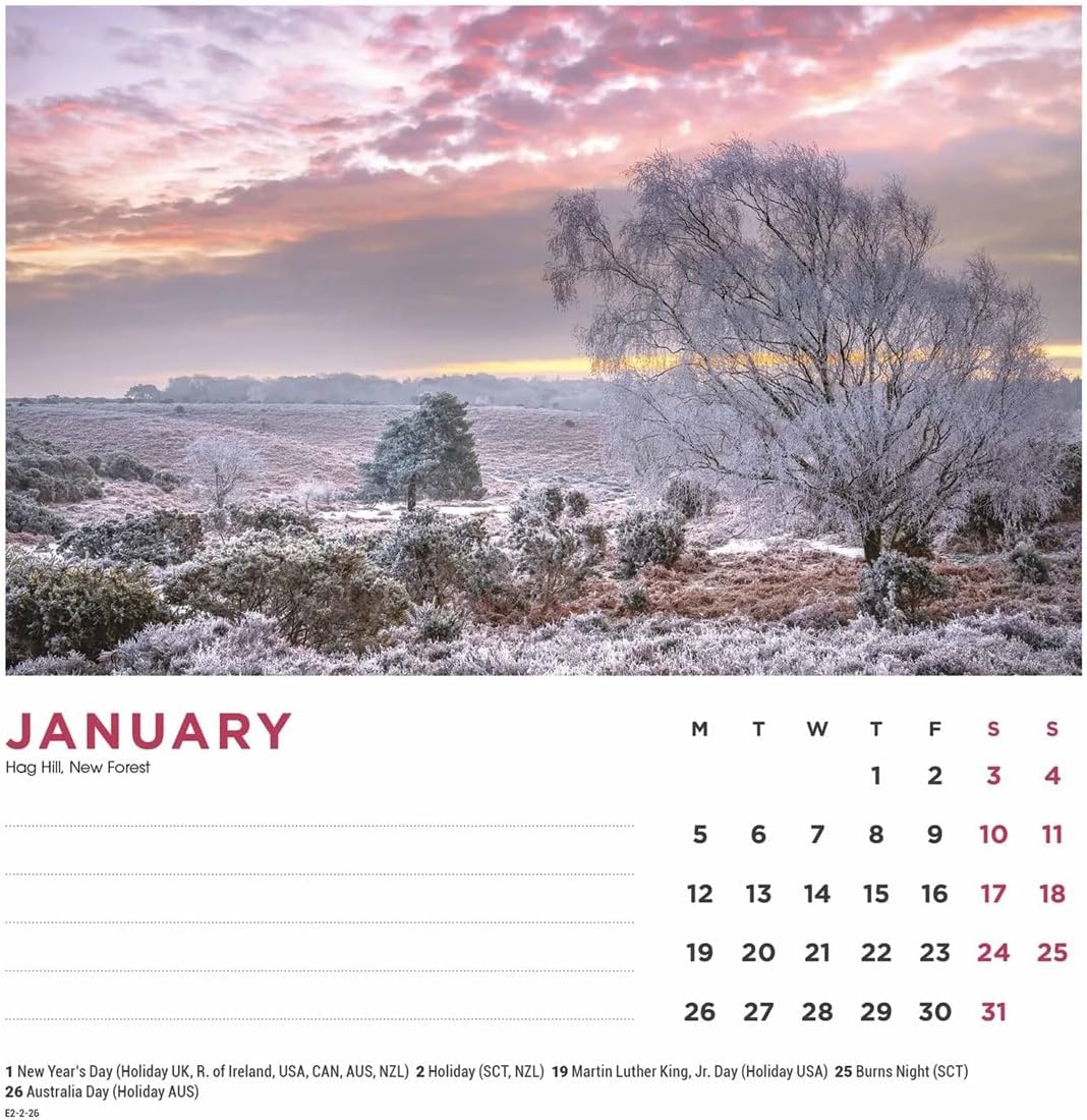 Carousel Worldwide, British Landscapes 2026 Desk Calendar