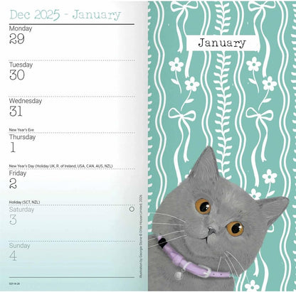 Carousel Worldwide, Cats 2026 Slim Diary Planner