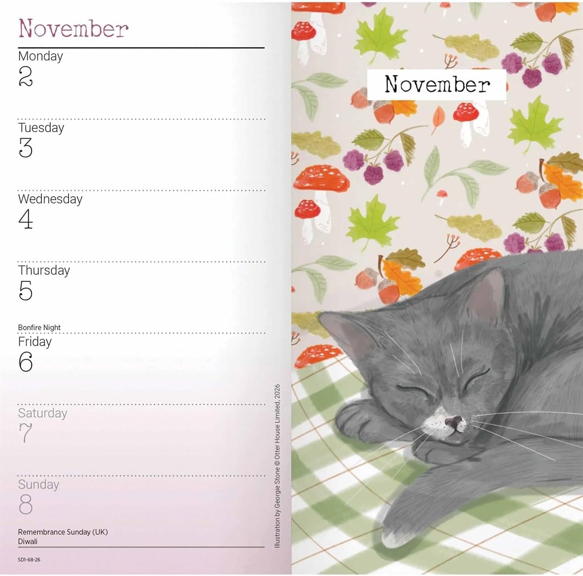 Carousel Worldwide, Cats 2026 Slim Diary Planner