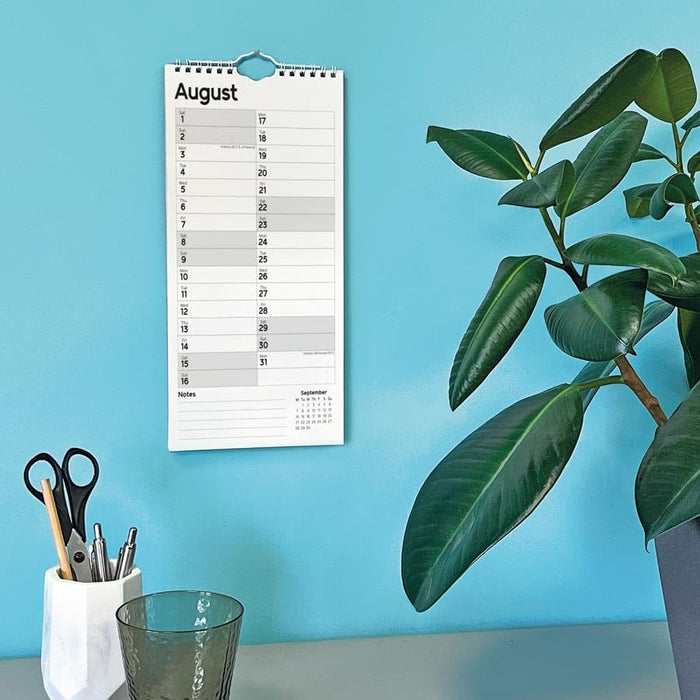 Carousel Worldwide, Essential Month-to-view 2026 Slim Wall Calendar