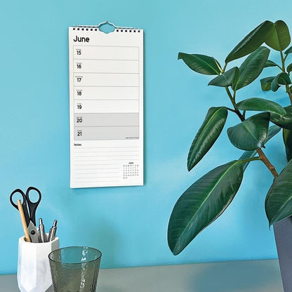 Carousel Worldwide, Essential Week-to-view 2026 Slim Wall Calendar