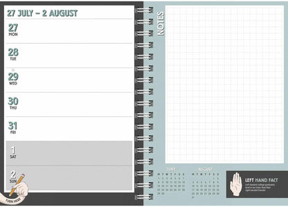 Carousel Calendars Left-Handed A5 Diary 2026