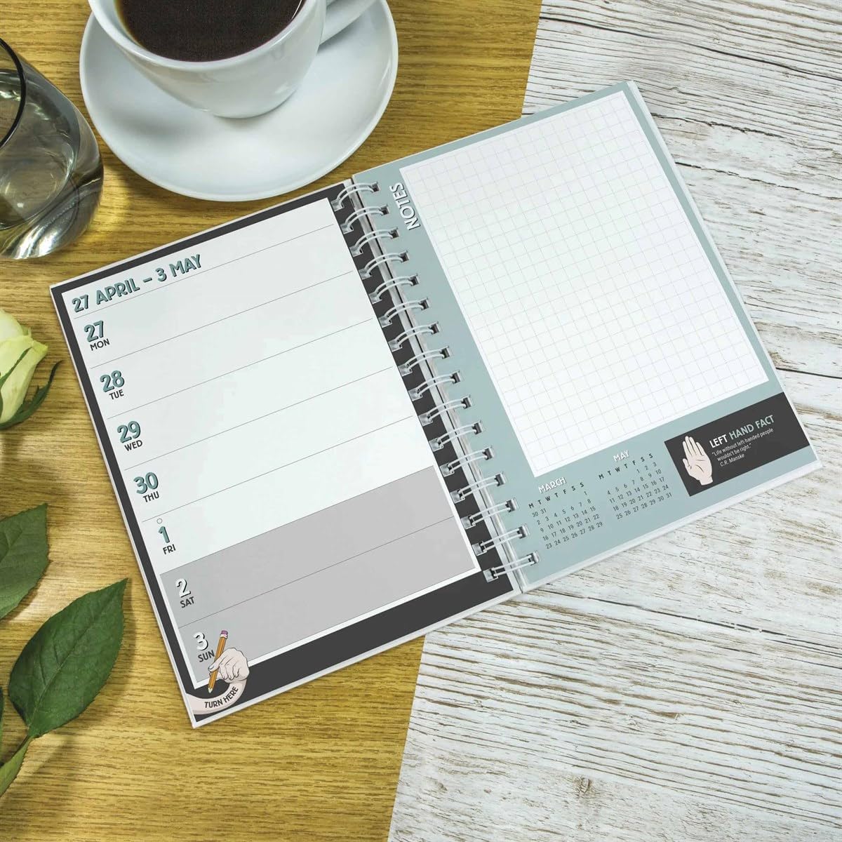 Carousel Calendars Left-Handed A5 Diary 2026