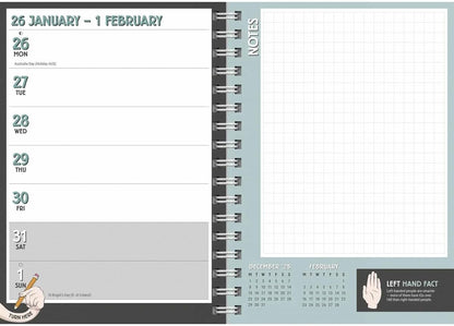 Carousel Calendars Left-Handed A5 Diary 2026