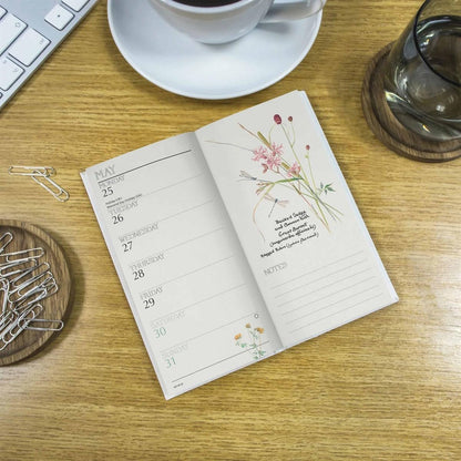 Carousel Worldwide, Edith Holden, Country 2026 Deluxe Slim Diary Planner