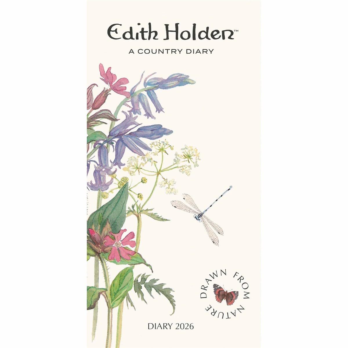 Carousel Worldwide, Edith Holden, Country 2026 Deluxe Slim Diary Planner