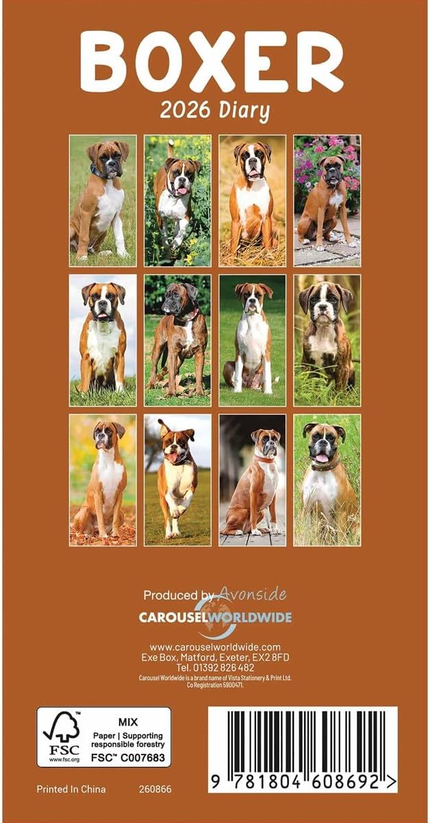 Carousel Worldwide, Boxers 2026 Slim Diary Planner