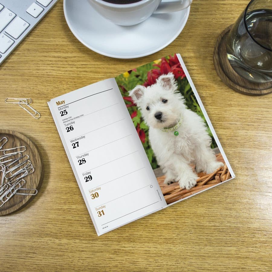Carousel Worldwide, West Highland White Terriers 2026 Slim Diary Planner