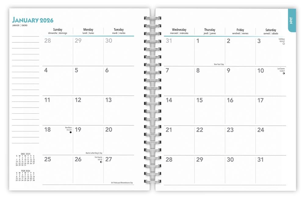 Blue Heelers | 2026 6 x 7.75 Inch Spiral-Bound Wire-O Weekly Engagement Planner Calendar | New Full-Color Image Every Week | BrownTrout | Animals Dog Breeds Pets