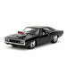 Jada Toys - Fast and Furious Auto Dom`s Dodge Charger Street (1:24, schwarz) - Modellauto 1970 Dodge Charger R/T aus Fast & Furious, Spielzeugauto aus Metall ab 8 Jahre mit Teilen zum Öffnen, 19cm