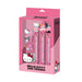 Hello Kitty Mix-Confezione di 3 Matite Eterne + 3 Gomme + Temperamatite, Rosa, 14 x 23 cm