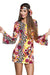 Boland 83867 - Kostüm Groovy-Girl, Kleid und Haarband, für Damen, Disco-Lady, Flower Power, Karneval, Mottoparty