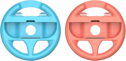 Subsonic - Pack van 2 stuurwielen voor JoyCons Nintendo Switch en Switch 2 - Compatibel met Switch en Switch 2 Joy-con - Blauw en Rood