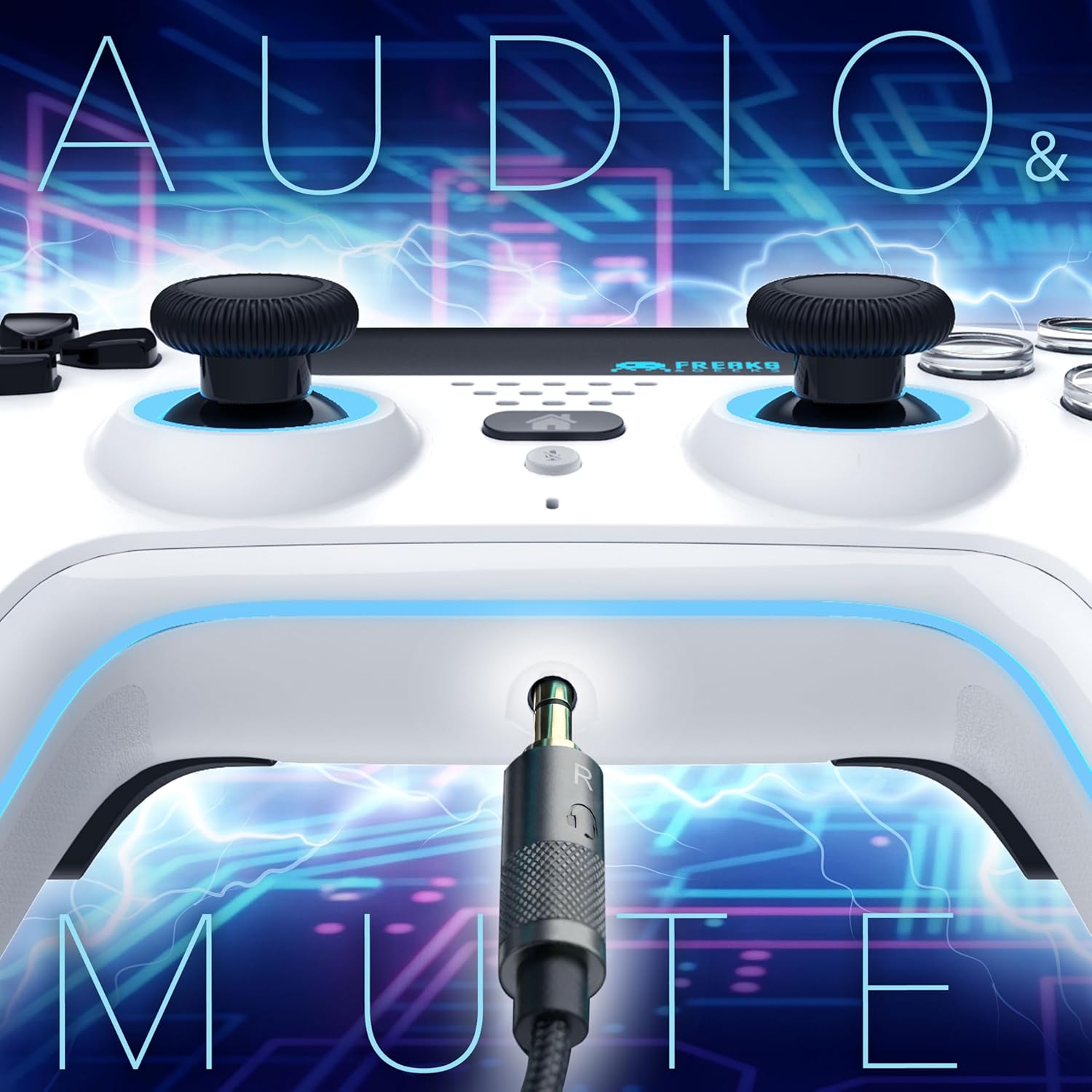 Freaks and Geeks- Bluetooth Wireless Controller for Playstation PS5 with LED