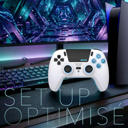 Freaks and Geeks- Bluetooth Wireless Controller for Playstation PS5 with LED