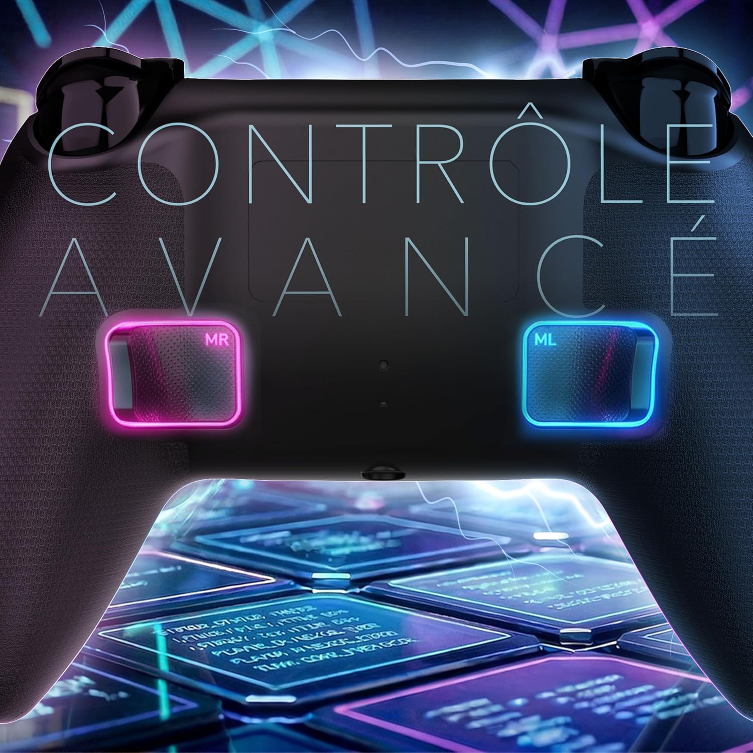 Freaks and Geeks- Bluetooth Wireless Controller for Playstation PS5 with LED